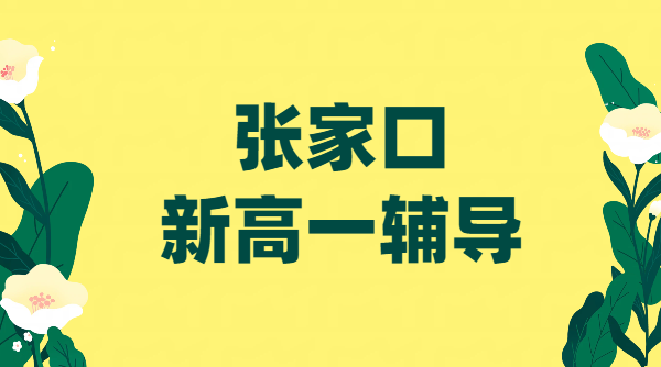 张家口桥东/桥西/经开区/宣化：初升高新高一先修预科辅导，暑